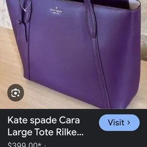 Kate Spade Purple Tote Bag